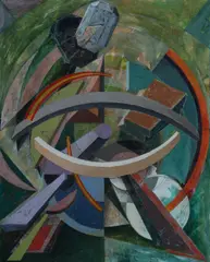 Holder and Held by Rhett Brewer, 1989, Oil on Canvas, offered Mar 2023