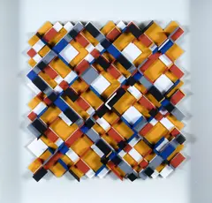 Andrew Christofides, Relief No. 13, 1991, Acrylic Paint on Card on Board