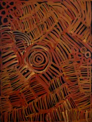 Bush Melon by Minnie Pwerle, 2000, Acrylic on Linen, sold Mar 2023