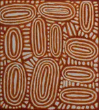 Pantjiya Nungurrayi, Rockhole Site of Kungkiyunti (Browns Bore), 2005, Acrylic on Linen