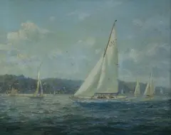 Yeoman VIII by John Charles Allcot, Oil on Canvas Board, offered Mar 2023