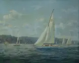John Charles Allcot, Yeoman VIII, Oil on Canvas Board