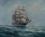 John Charles Allcot, Antiope, Oil on Canvas Board