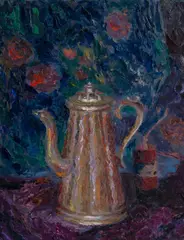 Sybil Craig, Coffee Pot, Oil on Board