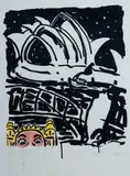 Peter Kingston, 6 Ikons, 1998, Hand Coloured S/Print on Arches Paper 39/199