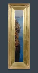 Mosman Bay Panel by Ken Knight, Oil on Board, sold Mar 2023