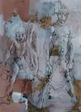 Donald Friend, Bali Boys, Gouache, W/Clr, Pen & Ink