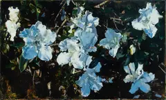 A. J. Taylor, Paul Auster (Azalea no. 3), 2005, Oil on Board