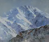 W Rubery Bennett, Mt Feathertop [Victoria], Oil on Canvas Board