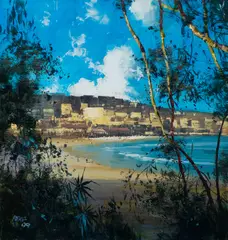 Herman Pekel, Through the Trees - Bondi, 2009, Oil on Board