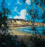 Herman Pekel, Through the Trees - Bondi, 2009, Oil on Board
