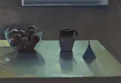 Brian Dunlop, Still Life, Flinders Road, 1989, Gouache