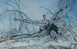 Brian Dunlop, Damaged Landscape, Mixed Media on Paper