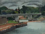 Treania Helen Lindsay Smith, Untitled River Scene, Oil on Canvas Board