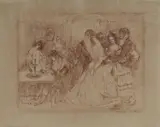 Charles Conder, Chez Camille Maupin, 1899, Lithograph
