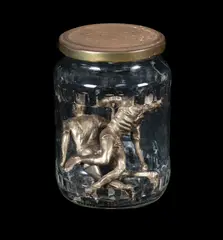 Louis Pratt, The Specimens, 2002, Bronze, Glass, Tin