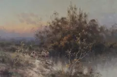 Ramon Ward-Thompson, Catching Yabbies, Wollombi NSW, Oil on Linen