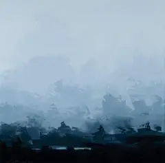 Sokquon Tran, Untitled Landscape, 2019, Oil on Canvas