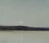 John McQualter, Moonrise, Oil on Canvas