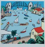 Peter Kingston, Sailor's Dream [Lavender Bay], 1988, S/Print 49/99