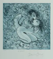 David Boyd, Lovers, 1986, Aquatint 75/75