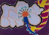 Malcolm de Chazal, Tropical Flowers, Gouache