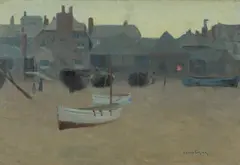 Louis Grier, Beach, St Ives, Oil on Canvas
