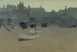 Louis Grier, Beach, St Ives, Oil on Canvas
