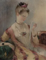 Frank Stone, The Love Letter, W/Clr & Gouache