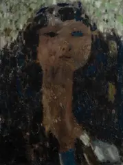 Louis van Roode, Portrait of Young Girl, Oil on Canvas