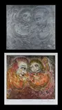 David Boyd, Love Duet, Original Zinc Etching Plate & Original Etching 60/60 (2)