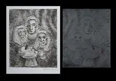 (2) by David Boyd, Original Zinc Etching Plate & Original Etching 54/60 (2), sold Feb 2023