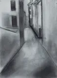 Rue des Gravilliers [Paris] by Robert Dickerson, Charcoal, sold Feb 2023