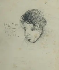 David Boyd, Doris Boyd by her son David, 1958, Pencil