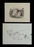 David Boyd, (2), Two Late 1960s Ink Studies