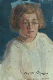 Elaine Coghlan, Evelyn Coghlan, the Artist's Sister, Oil on Board