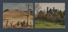 Graeme Inson, (2), Oil on Board (2)