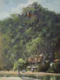 Allan Waite, McCarrs Creek, Oil on Canvas on Board
