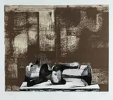 Henry Moore, Reclining Figure with Architectural Background IV, 1977, Printed by Curwen Studio, London