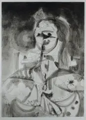 George Condo, More Sketches of Spain - for Miles Davis #7, 1991, Etching & Aquatint 16/40