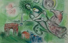 Marc Chagall, / SORLIER, Charles (French 1921-1990), Hand-signed in pencil by Marc Chagall lower right; editioned in pencil 196/200; 'd'Après Marc Chagall - Ch. Sorlier Grav.' printed lower left