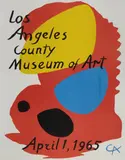 Exhibition Poster: Los Angeles County Museum of Art, April 1 by Alexander Calder, 1965, Lithograph in Colours (lined), offered Feb 2023