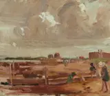 Ethel Carrick, Children Playing on the Beach