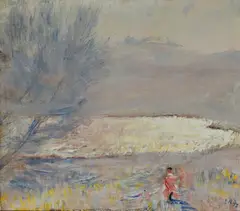 Lloyd Rees, Bathurst Morning, 1978, Oil on Canvas on Board
