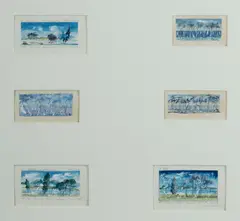 (6) by William Dobell, W/Clr & Gouache (6), offered Dec 2022