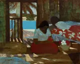 Ray Crooke, Island Room, Oil on Canvas on Board