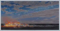 Starlight and the Plain by Tim Storrier, Digital Pigment Print 8/250, sold Dec 2022