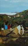 Ray Crooke, Station of the Cross, Gouache on Paper on Board