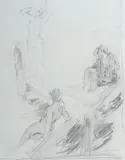 Summertime by Norman Lindsay, c.1928, Pencil, sold Dec 2022