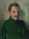 Roland Wakelin, Portrait of a Man - possibly the artist George Duncan, Oil on Board